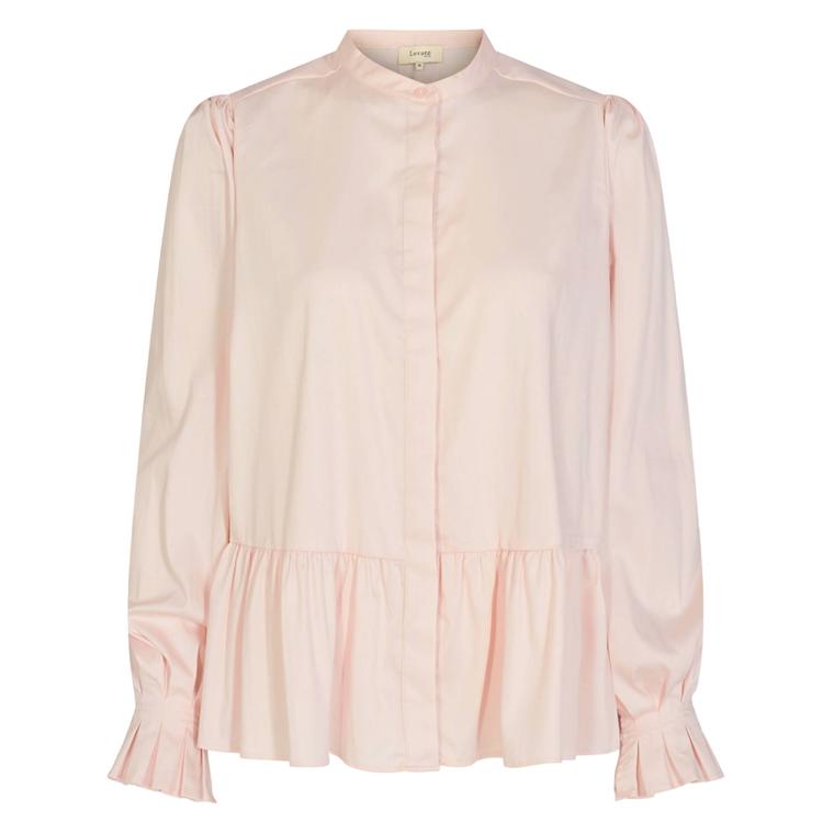 Levete Room LR-ISLA SOLID 54 Skjorte, Light Pink